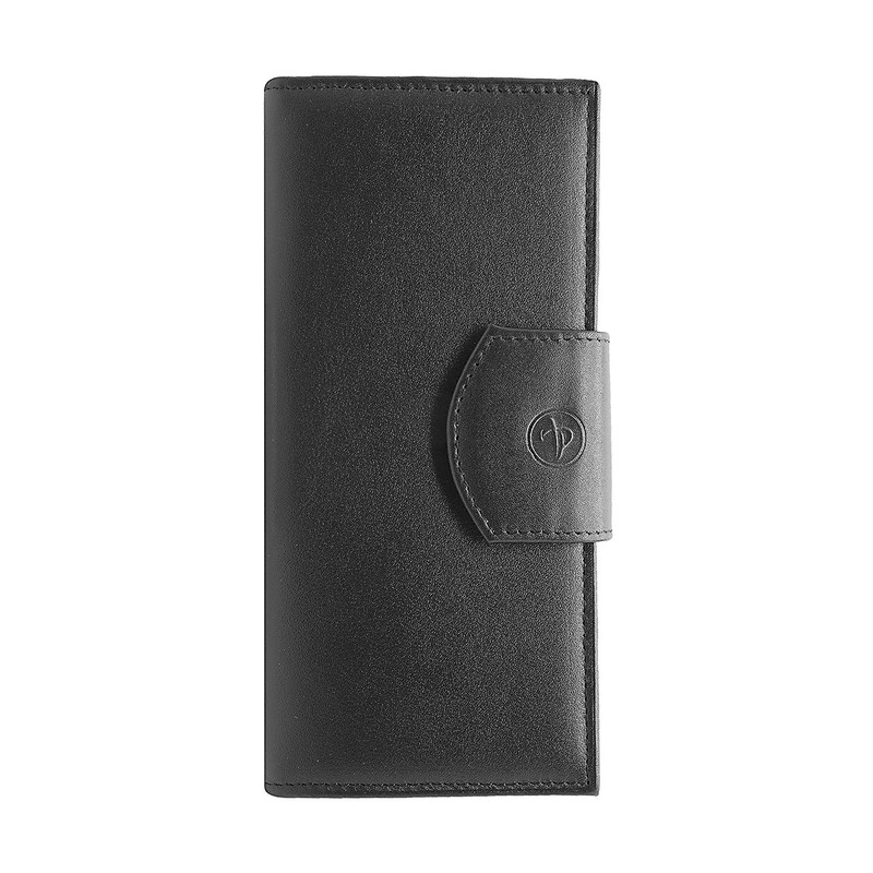 Портмоне Pellecon, кожа, на магнитной кнопке, черный, 005-312/1
