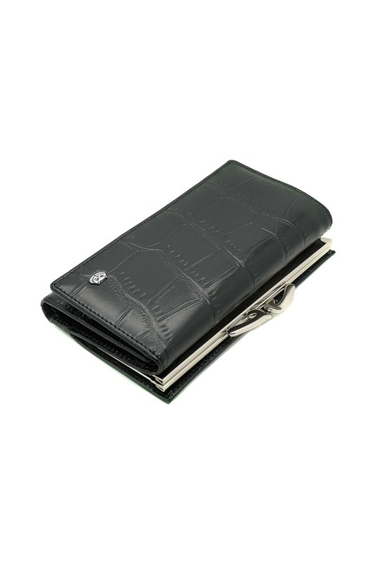 Кошелек женский Taoko Tanishi 728-079 черный, кожа, 3 отделения