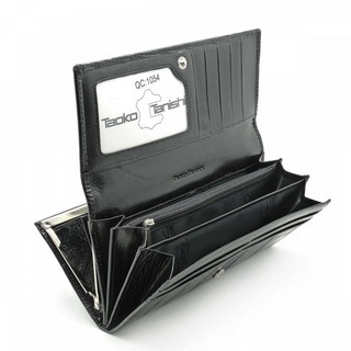 Кошелек женский Taoko Tanishi 728-087 черный, кожа, 3 отделения 2