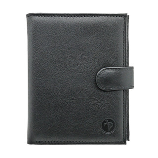 Портмоне Pellecon, кожа, на кнопке, черный, 005-319/1 1