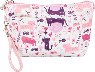 Косметичка El Casa, цвет розовый, белый