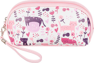 Косметичка 21х9х8 см EL Casa Кошки овал с ручкой петлей 1