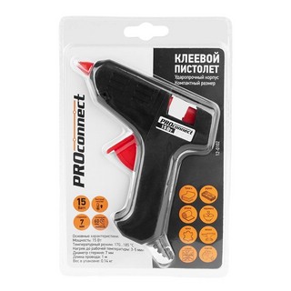 Клеевой пистолет PROconnect, 15 Вт, 12-0102 7