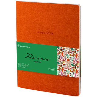 Тетрадь 'Лайт. Florence', А5, 48 листов, клетка, оранжевый Greenwich Line