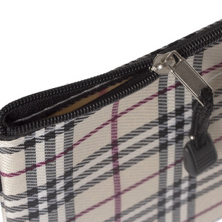 Папка-конверт на молнии 'Checked', А5, 238х180 мм, ткань, в клетку 3