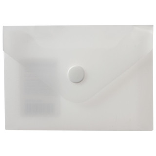 Папка-конверт BRAUBERG с кнопкой, А7, 74х105 мм, прозрачный 2