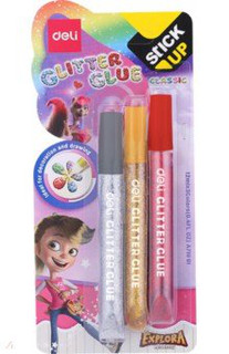 Клей-гель с блестками "Explora" (3 цвета)