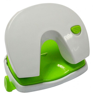 Дырокол Deli Vivid E0123 пластик с линейкой, цвет белый 2