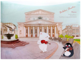 Папка на резинке Comix 'Traveling. Москва. Большой театр', А4