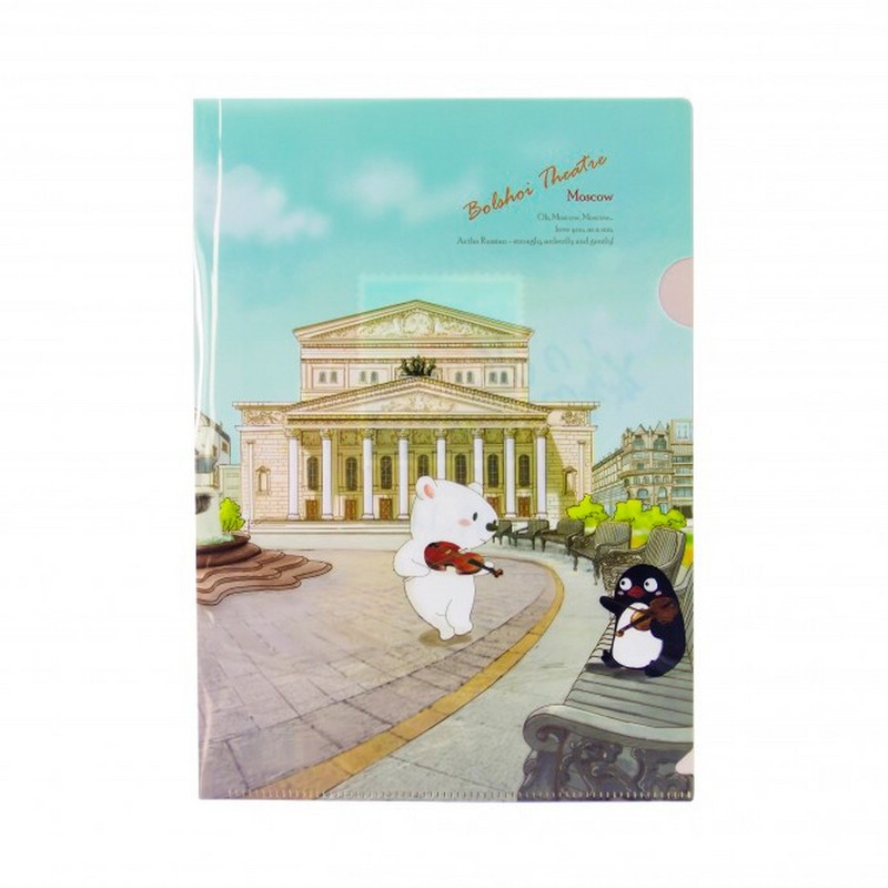 Папка-уголок А4 Comix 'Traveling Москва. Большой театр'