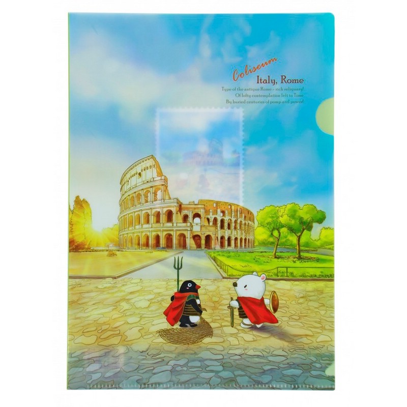 Папка-уголок А4 Comix 'Traveling Италия, Рим, Колизей'