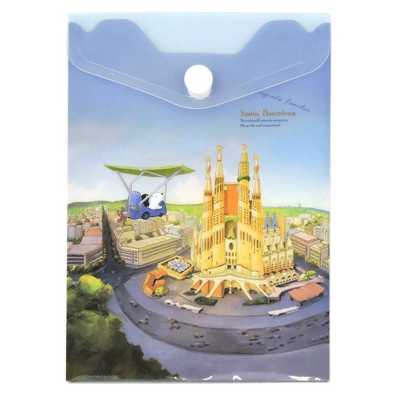 Папка-конверт на кнопке А6 