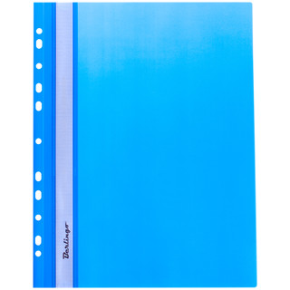 Папка-скоросшиватель пластиковая, А4, синяя Berlingo, цвет синий