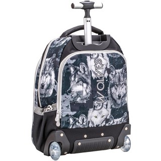 Рюкзак на колесах молодежный Belmil EASY GO WOLVES GREY 3