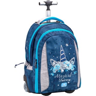 Рюкзак на колесах молодежный Belmil EASY GO BLUE MAGIC 1