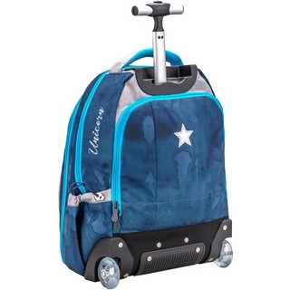 Рюкзак на колесах молодежный Belmil EASY GO BLUE MAGIC 3