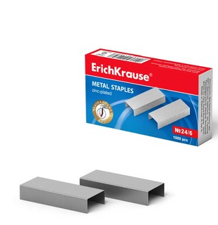 Скобы для степлера №24/6 1000 шт, ErichKrause
