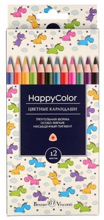 Карандаши цветные 'HappyColor' 12 цветов 