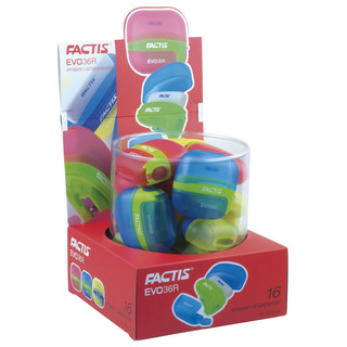 Точилка FACTIS с контейнером и стирательной резинкой, EVO36R 6