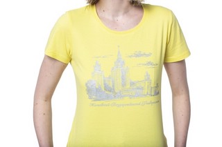 Футболка с видом главного здания МГУ имени М.В. Ломоносова 2