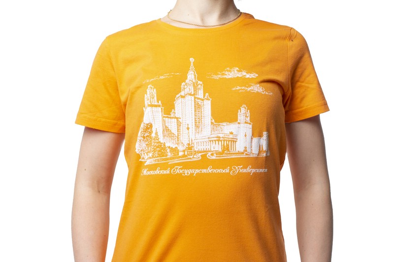Футболка с видом главного здания МГУ имени М.В. Ломоносова