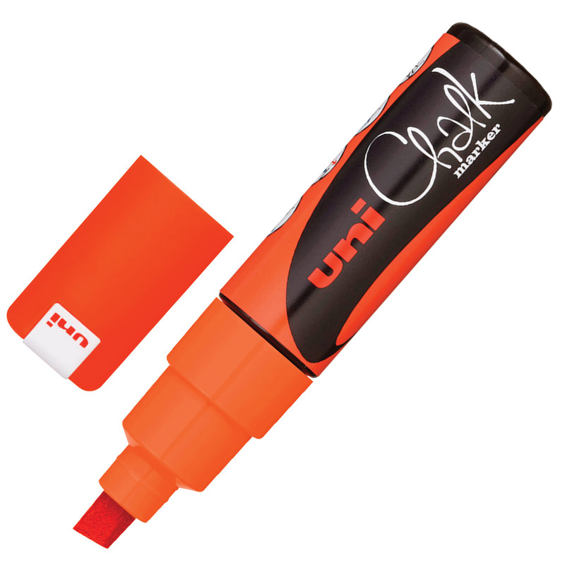 Маркер меловой UNI 'Chalk', 8 мм, оранжевый