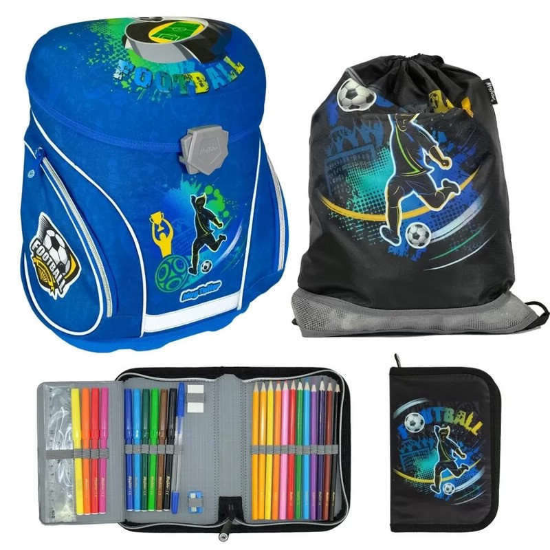 Ранец школьный J-flex, Football с наполнением, MagTaller