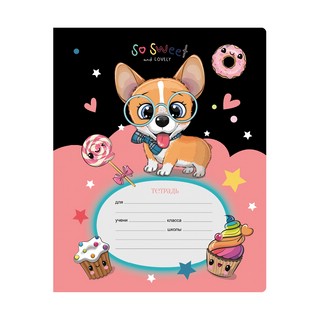 Тетрадь 12 листов, клетка 'Глазастики' в ассортименте. Цена за 1 шт. 4