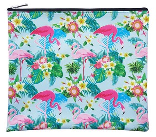 Папка для тетрадей 'Flamingo' 258х220 мм, иск.кожа, на молнии...