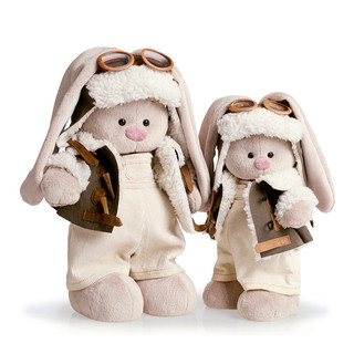 Зайка Ми в куртке-пилот, 25 см | Коллекция Винтаж 5