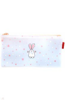 Папка на молнии 'Зайка' (А6+, силикон) 