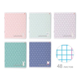 Тетрадь Альт (ЗЕФИРНЫЕ ЗАЙЧАТА) A5, 48л, ассорти