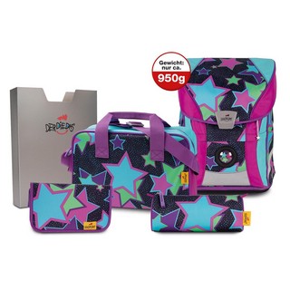 Ранец DerDieDas ErgoFlex Vario 'Звездопад' 950 гр, с наполнением (5 предметов) 1