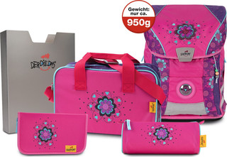 Ранец школьный DerDieDas ErgoFlex Vario Цветочки, с наполнением 1