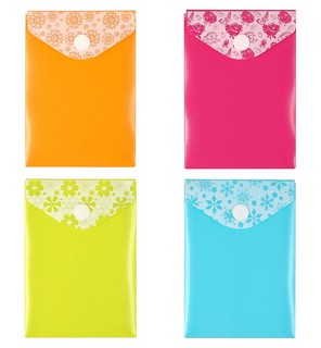 Папка-конверт на кнопке 'Узоры' А7, в асс. Цена за 1 шт.