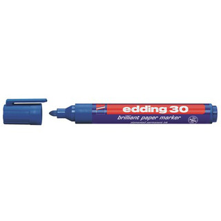 Маркер пигментный Edding 'E-30', 1,5-3 мм, синий