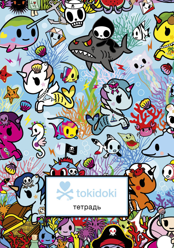 tokidoki. Тетрадь Бомбора, А4, 40 листов в клетку