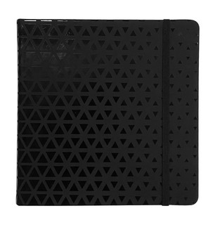 Скетчбук "Noire" 15х15 см, 64 л, 120 г/м2, твердая обложка с резинкой, Infolio Study