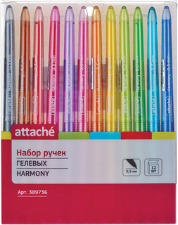 Набор гелевых ручек Attache Harmony 12 цветов 4