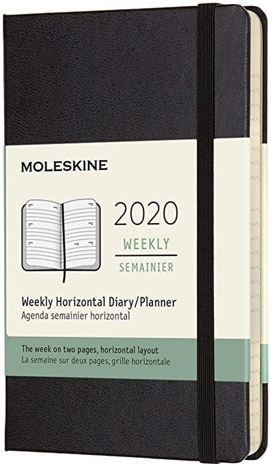 Ежедневник Moleskine classic 2020, 90*140, черный