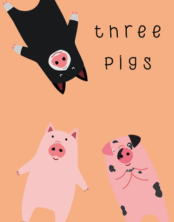 Three pigs. Тетрадь общая Эксмо 48 листов в клетку