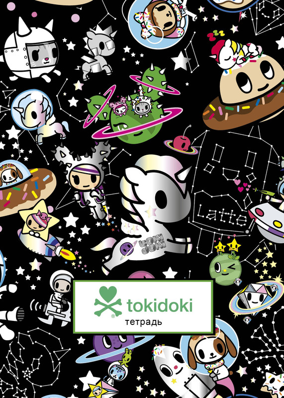 tokidoki. Космос. Тетрадь Бомбора 48 листов в клетку