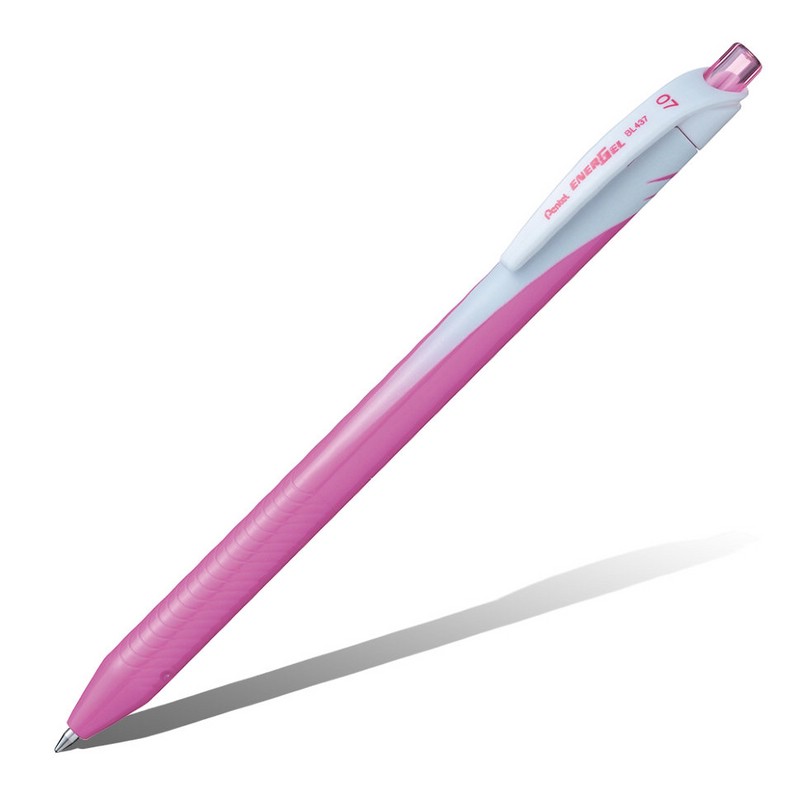 Ручка гелевая Pentel Energel BL437-P, 0.7мм, цвет розовый