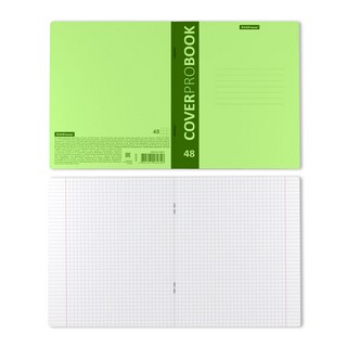 Тетрадь А5+, 48 л, клетка, CoverProBook Neon, пластиковая обложка, зеленый 3