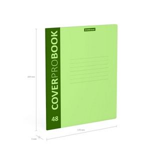 Тетрадь А5+, 48 л, клетка, CoverProBook Neon, пластиковая обложка, зеленый 4
