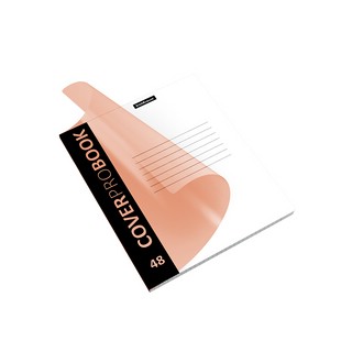 Тетрадь А5+, 48 л, клетка, CoverProBook Neon, пластиковая обложка, оранжевый