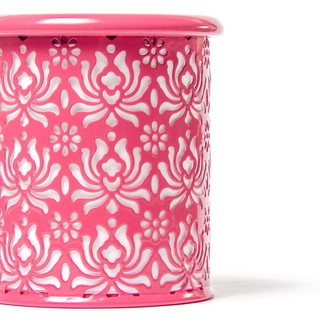 Подставка-стакан для канцтоваров металлическая круглая, узор 