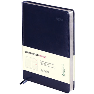 Ежедневник датированный 2020г., А4-(B5), 176л., кожзам, Greenwich Line 