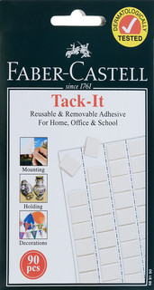 Faber-Castell Снимаемая масса для приклеивания Tack-It 50 г цвет белый