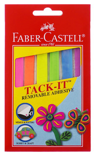 Faber-Castell Снимаемая масса для приклеивания Tack-It 50 г цвет мультиколор